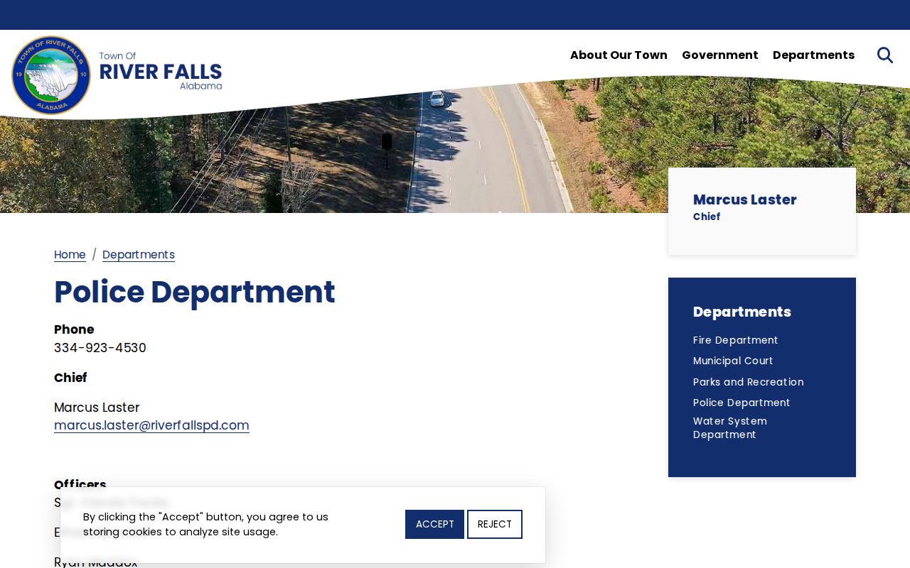 River Falls police channel for Covington County arrest warrant service